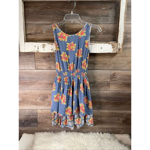 NWT Matilda Jane 435 Girls Rose Polka Dot Top of the Class Tier Dress Sz 12 Blue - Picture 6 of 10